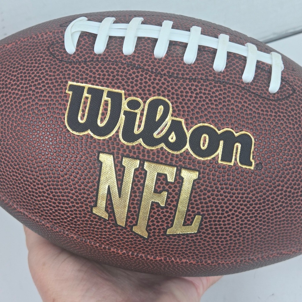 Wilson NFL Football Junior Youth Size WTF1676 Composite Leather Brown EUC